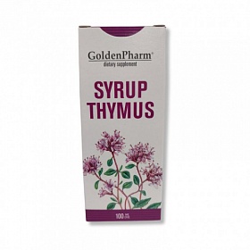 GOLDEN PHARM отхаркивающий сироп Тимьян с витамином С, 100 мл