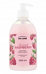 ON LINE sķidrās krēmziepes RASPBERRY, 500ml