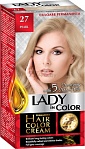 LADY IN COLOR Noturīga matu krēmkrāsa 27 Pērļu blonds, 50/50/25 ml