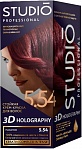 Studio krēm-krāsa matiem, Mahagons, 554 , 50/50/15 ml
