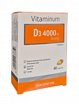 STARPHARMA D3 vitamīns Strong 4000, 60 kapsulas