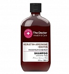 The DOCTOR Health&care Укрепляющая шампунь для волос, кератин + аргинин + биотин, 355 мл