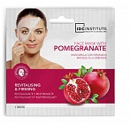 IDC INSTITUTE ''Pomegranate'' омолаживающая, подтягивающая тканевая маска для лица с экстрактом оливкового масла, 23г
